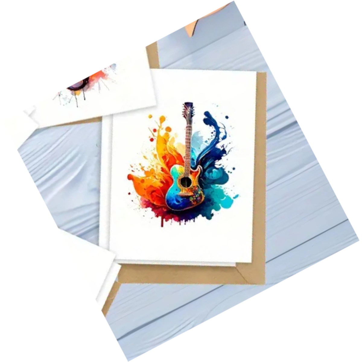 ROCK-HUS Glückwunschkarten Musikinstrumente Gitarre