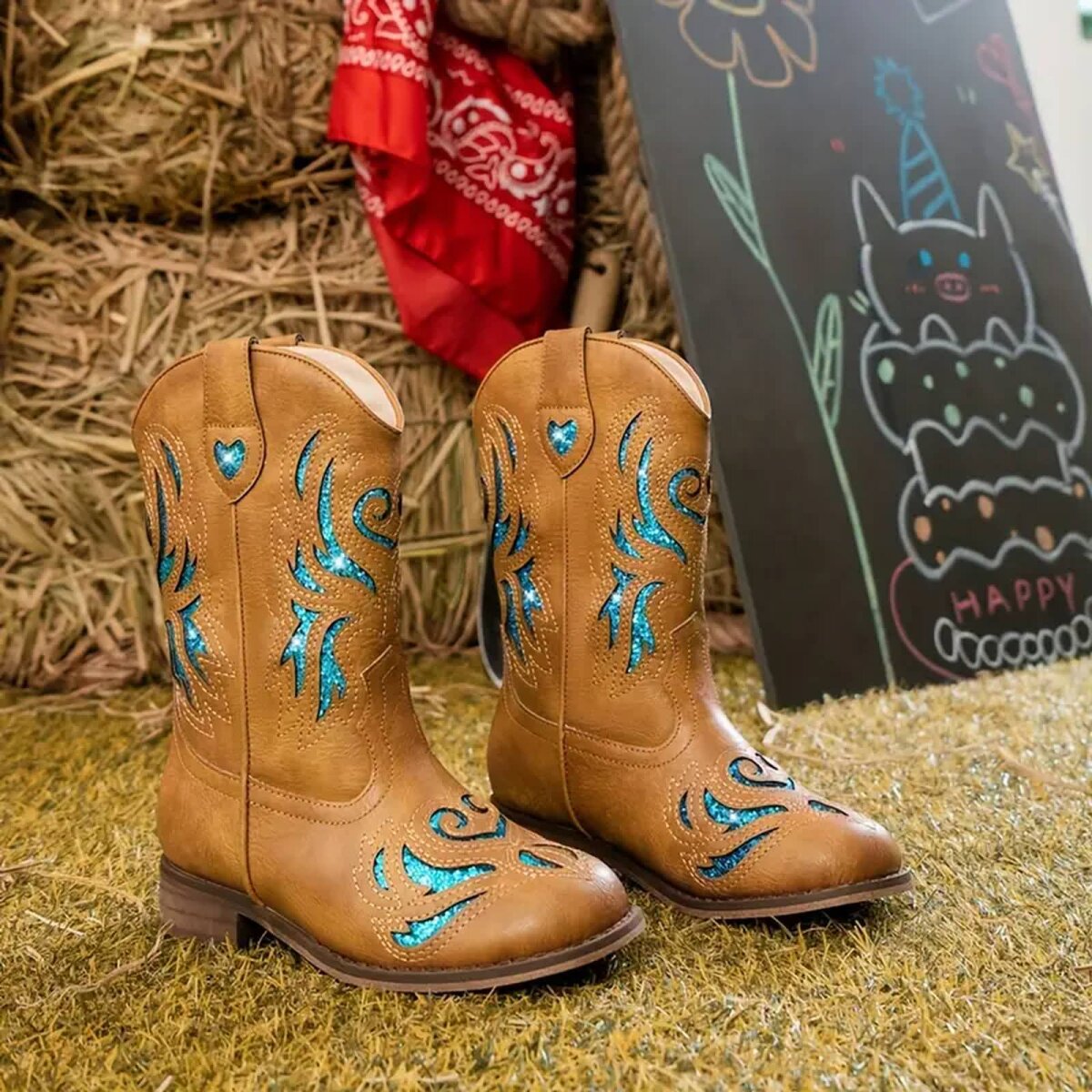 Preview: ROCK-HUS Cowgirl Stiefel Glitter Girl