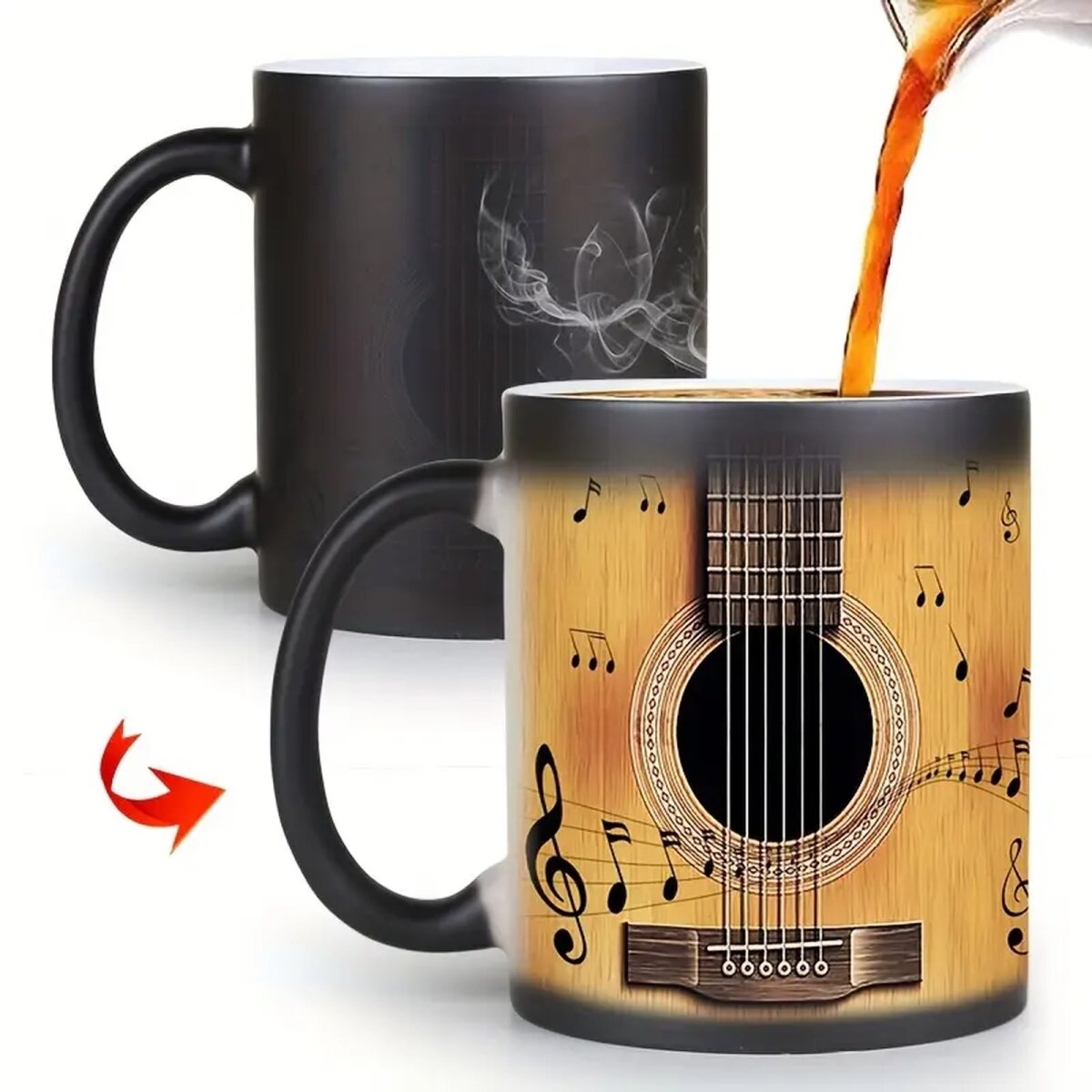 Preview: ROCK-HUS Tasse Akusitk Gitarre Farbwechsel