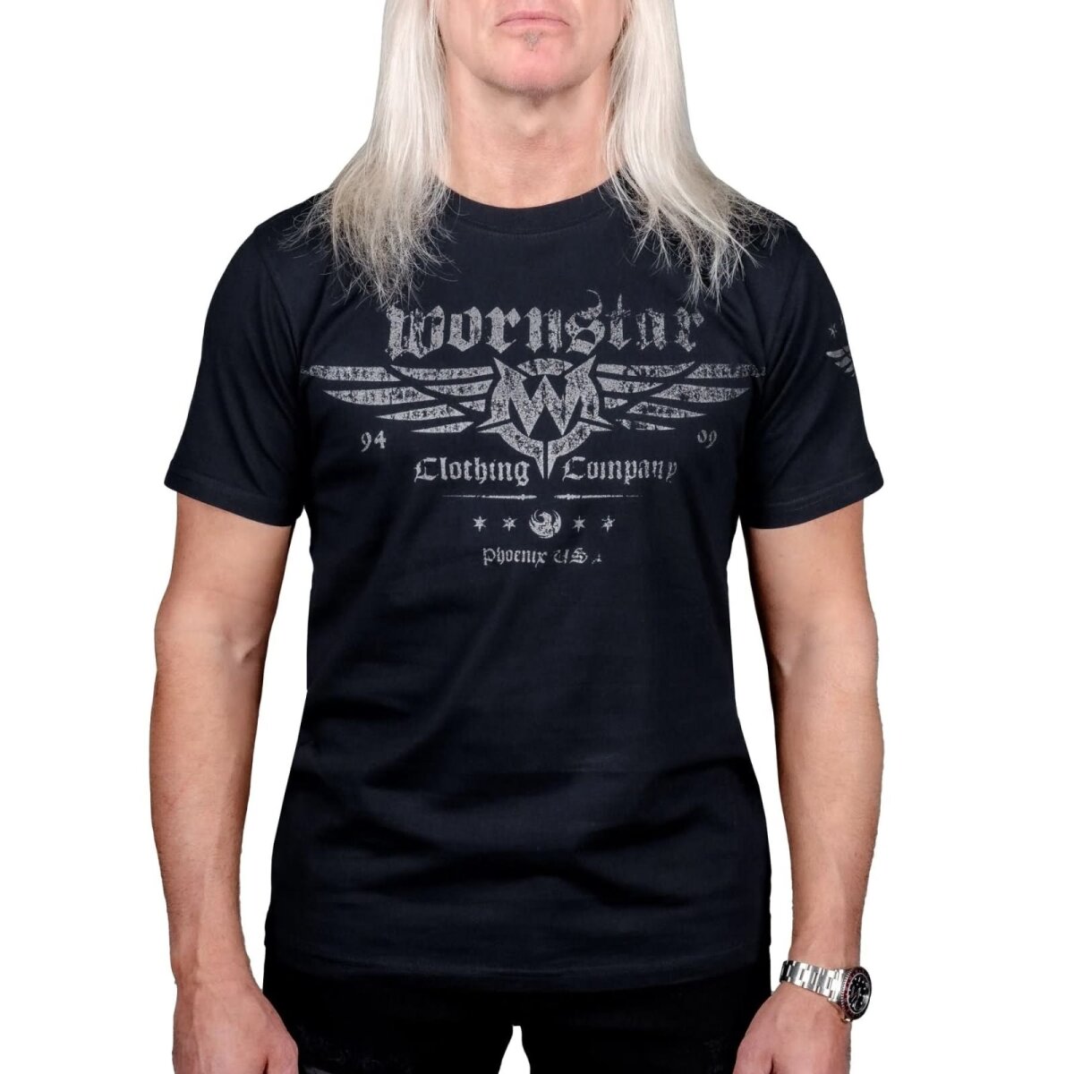 Preview: WORNSTAR Herren Machine Shop Tee T-Shirt schwarz