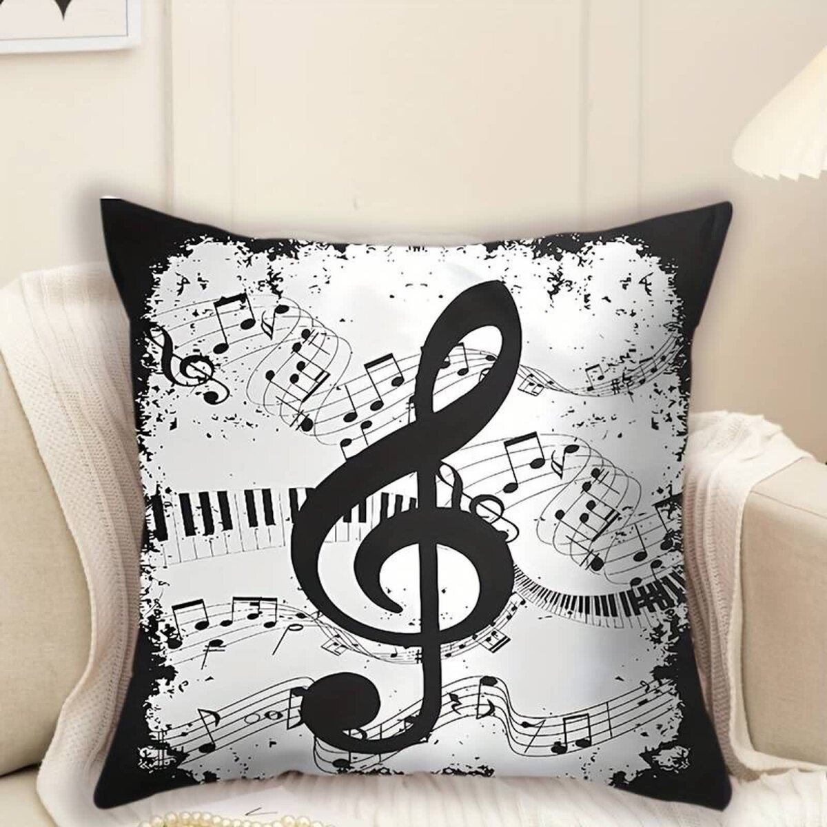 Preview: ROCK-HUS Kissenbezug 44x44cm