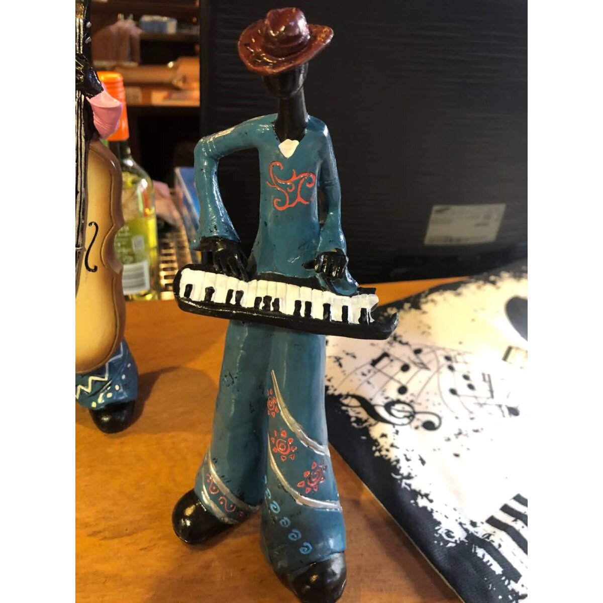 Preview: ROCK-HUS Dekor-Figur Amerikanische Band New Orleans Keyboard