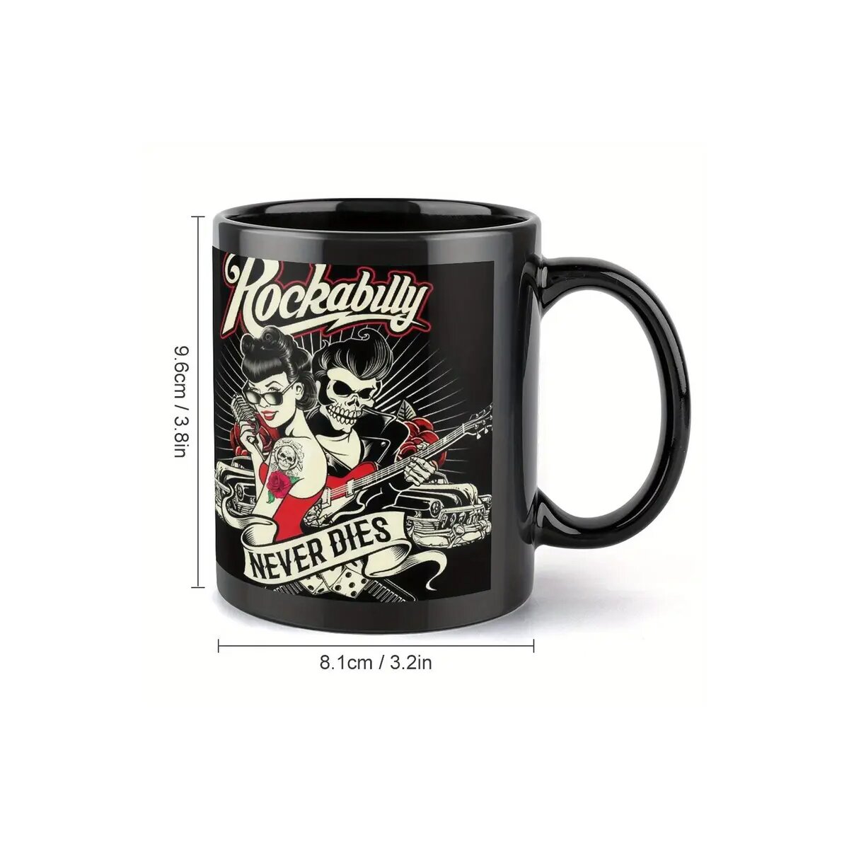 Preview: ROCK-HUS Tasse Rockabilly NEVER DIES