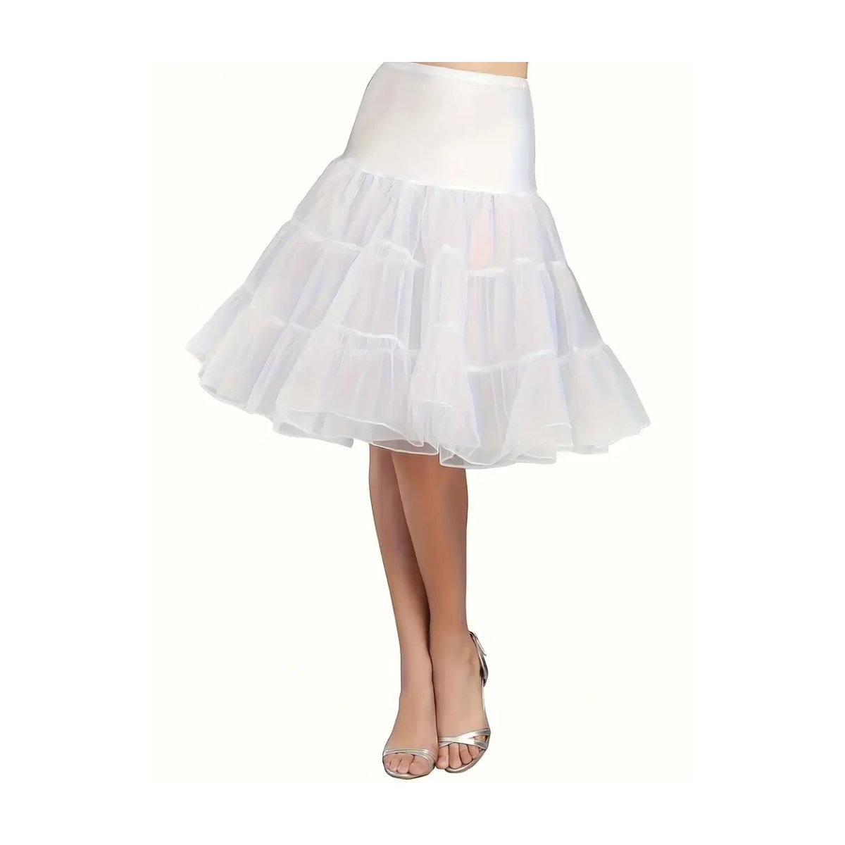 Preview: ROCK-HUS Petticoat Weiss ohne Rand XL