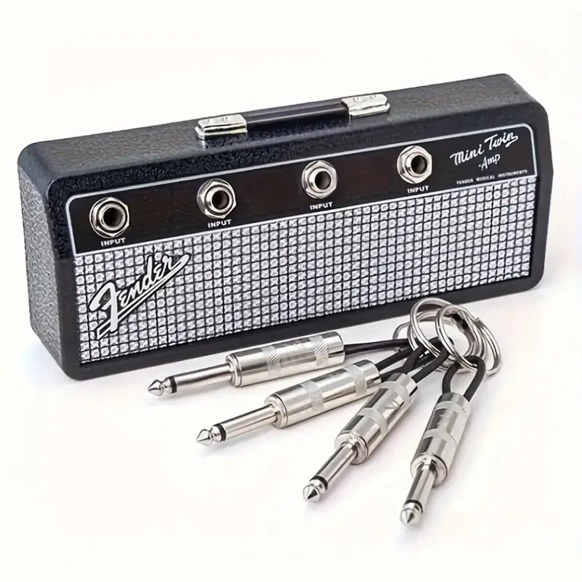 Preview: ROCK-HUS Schlüsselboard Gitarrenverstärker mit 4 Anhängern Fender