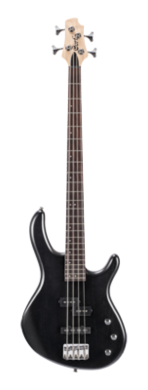 Preview: CORT Bassgitarre, Action PJ, Open Pore Black