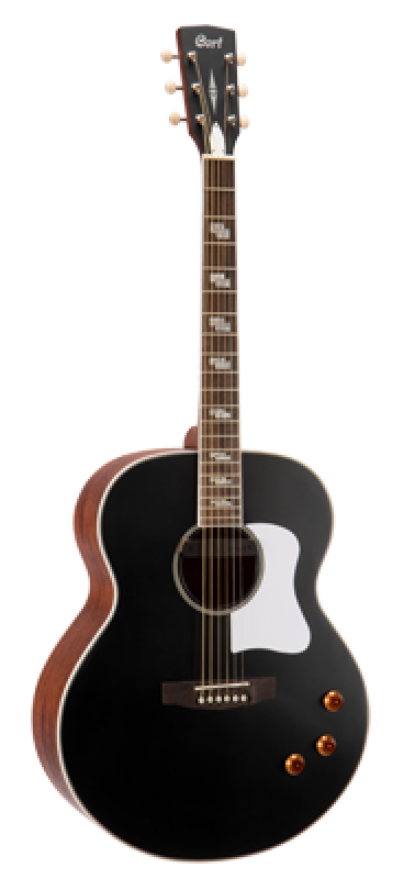 Preview: CORT Westerngitarre, CJ-RETRO, Vintage Black Matte, Pickup