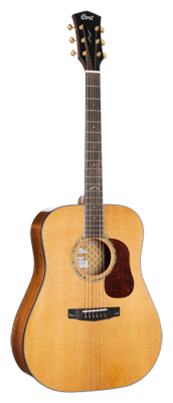 Preview: CORT Westerngitarre, GOLD D6, Natur, Softcase