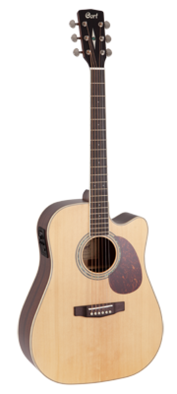 Preview: CORT Westerngitarre, MR710F, Natur Satin, Preamp