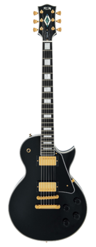 Preview: FGN E-Gitarre, Neo Classic LC20, Black High Gloss, Tasche