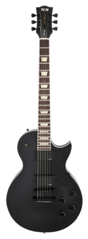 Preview: FGN E-Gitarre, Neo Classic LS10, Thin Body, EMG Pickups, Matte Black,