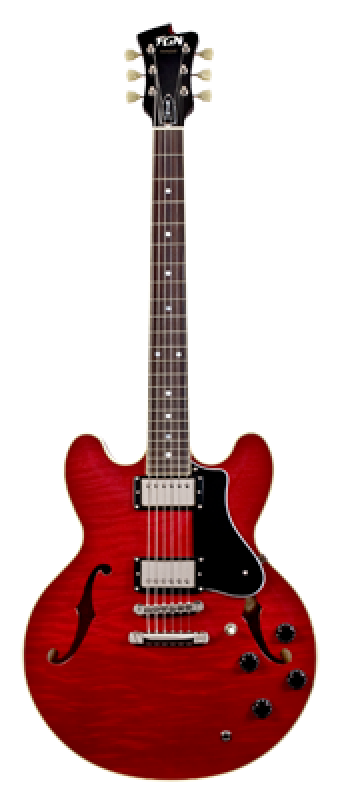 Preview: FGN E-Gitarre, Masterfield Semi, HH, Cherry, Koffer