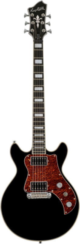 Preview: HAGSTROM E-Gitarre, Megin, Black Gloss