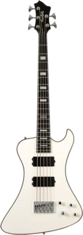 Preview: HAGSTROM E-Bass, Nekromant 5, White Gloss