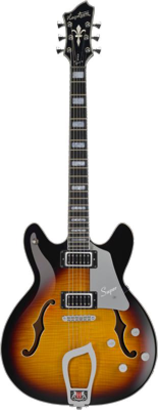 Preview: HAGSTROM E-Gitarre, Super Viking, Tobacco Sunburst