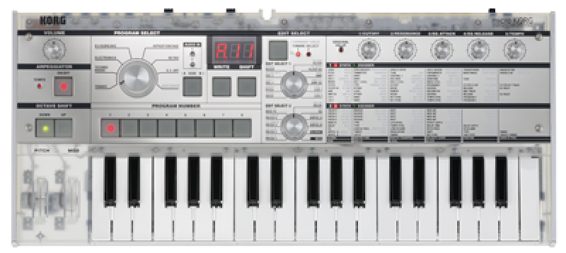 Preview: KORG Synthesizer, digital, microKORG, Vocoder, 37 Tasten, Crystal