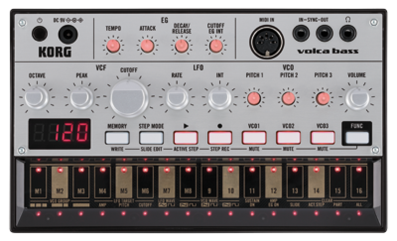 Preview: KORG Synthesizer, analog, volca bass, Bass Sounds, Sequenzer