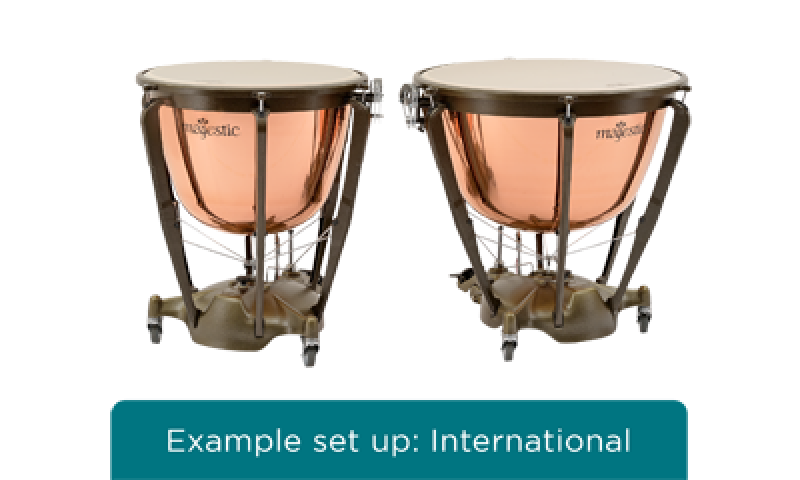 Preview: MAJESTIC Pauke, Symphonic Grand Series, 32", Kupfer, poliert, tiefgez.