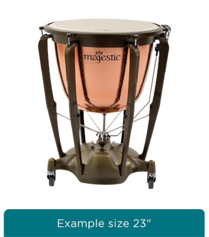 Preview: MAJESTIC Pauke, Symphonic Grand Series, 26", Kupfer, gehämmert, tiefge