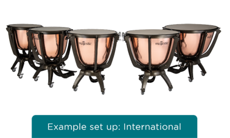 Preview: MAJESTIC Pauke, Prophonic Series, 20", Kupfer, gehämmert, tiefgezogen,