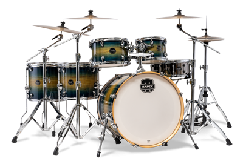 Preview: MAPEX Shellset, Armory, Stage+, mit Rosette, Rainforest Burst #ET