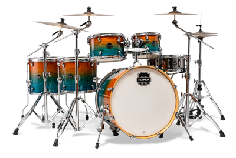 Preview: MAPEX Shellset, Armory, Stage+, mit Rosette, Ocean Sunset #JG