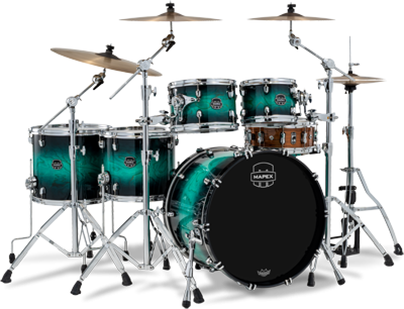 Preview: MAPEX Shellset, Saturn VI, Stage+, Marine Teal Burst #XT