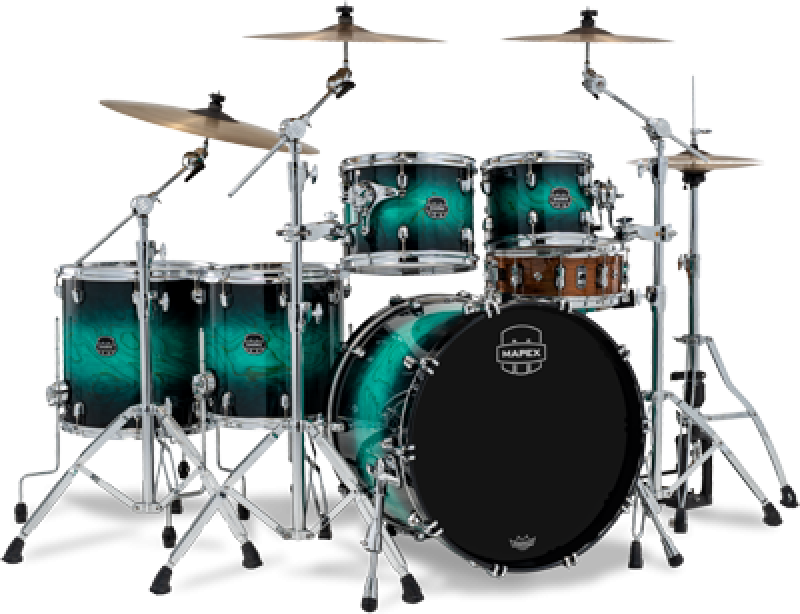 Preview: MAPEX Shellset, Saturn VI, Stage+, Marine Teal Burst #XT