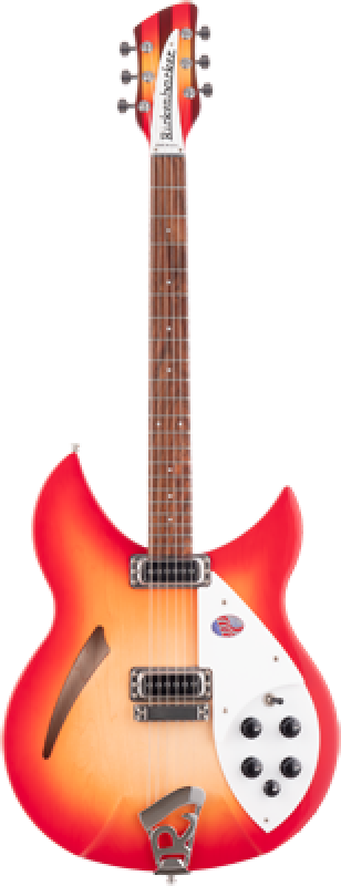 Preview: RICKENBACKER E-Gitarre, 330, Fireglo, Koffer