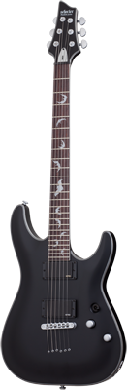 Preview: SCHECTER E-Gitarre, Damien Platinum-6, Satin Black
