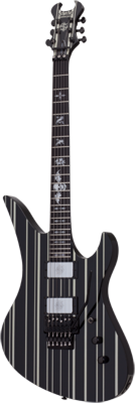 Preview: SCHECTER E-Gitarre, Signature Synyster Custom FR, Gloss Black/Silver S