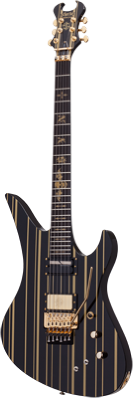 Preview: SCHECTER E-Gitarre, Signature Synyster Custom FR S, Gloss Black/Gold S