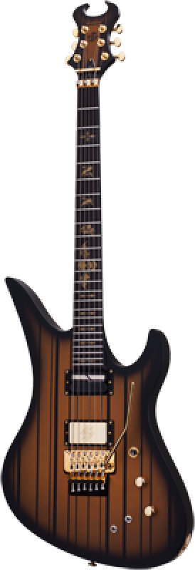 Preview: SCHECTER E-Gitarre, Signature Synyster Custom FR S, Satin Gold Burst