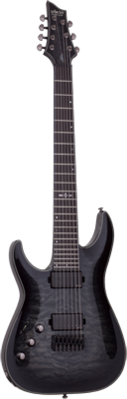 Preview: SCHECTER E-Gitarre, Hellraiser Hybrid C-7, Trans Black Burst, Linkshän