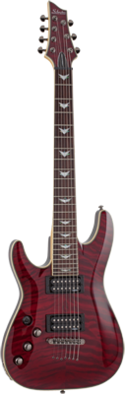Preview: SCHECTER E-Gitarre, Omen Extreme 7, Black Cherry, Linkshänder