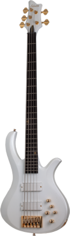 Preview: SCHECTER Bassgitarre, FreeZesicle-5, Metallic White