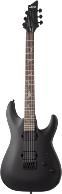 Preview: SCHECTER E-Gitarre, Damien 6, Satin Black