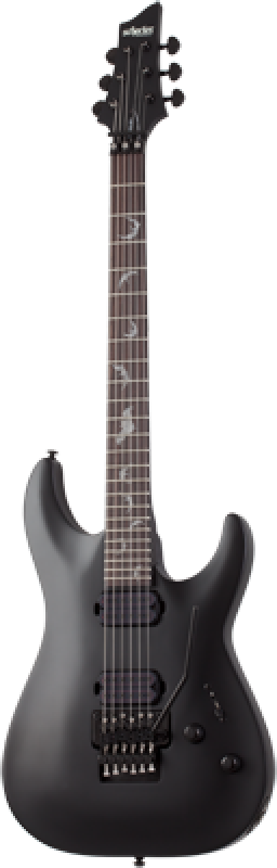 Preview: SCHECTER E-Gitarre, Damien 6 FR, Satin Black