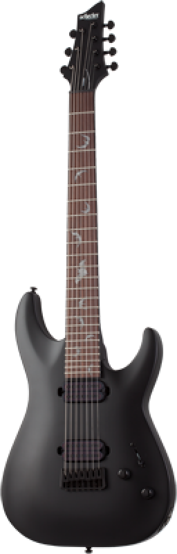 Preview: SCHECTER E-Gitarre, Damien 7, Satin Black
