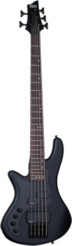 Preview: SCHECTER Bassgitarre, Stealth Stiletto-5, Satin Black, Linkshänder