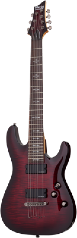 Preview: SCHECTER E-Gitarre, Demon 7, Crimson Red Burst