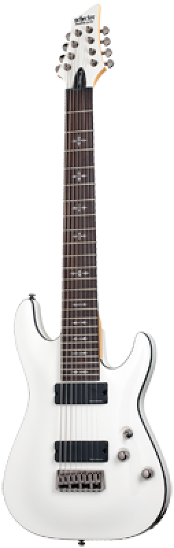 Preview: SCHECTER E-Gitarre, Demon 8, Vintage White