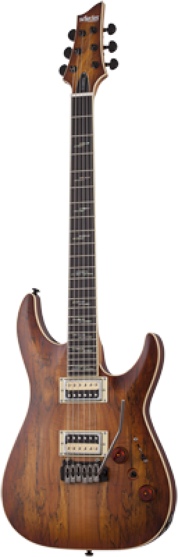 Preview: SCHECTER E-Gitarre, C-1 Exotic Spalted Maple, Satin Natural Vintage Bu