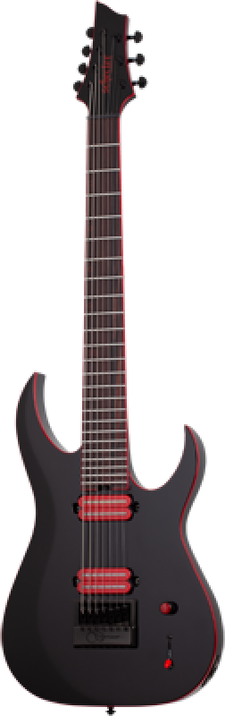 Preview: SCHECTER E-Gitarre, Sunset-7 Evertune, Red Dawn
