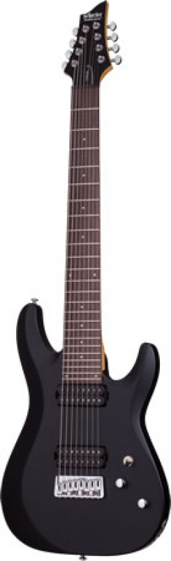Preview: SCHECTER E-Gitarre, C-8 Deluxe, Satin Black