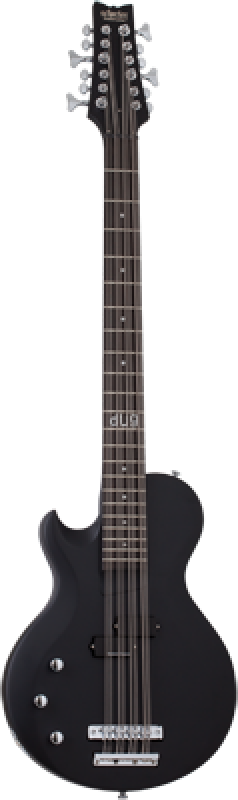 Preview: SCHECTER Bassgitarre, dUg Pinnick DP-12, Satin Black, Linkshänder