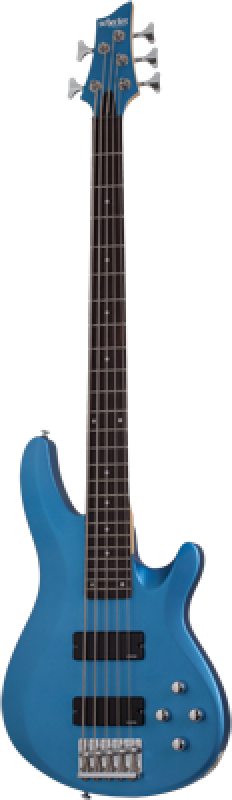 Preview: SCHECTER Bassgitarre, C-5 Deluxe, Satin Metallic Light Blue