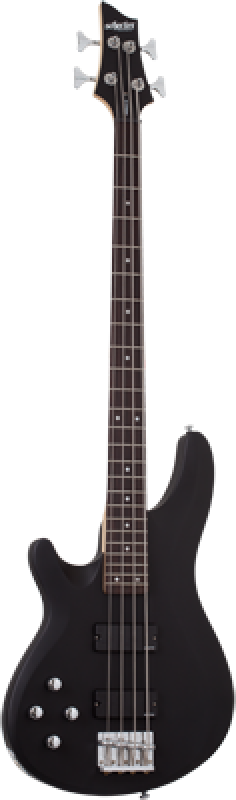 Preview: SCHECTER Bassgitarre, C-4 Deluxe, Satin Black, Linkshänder