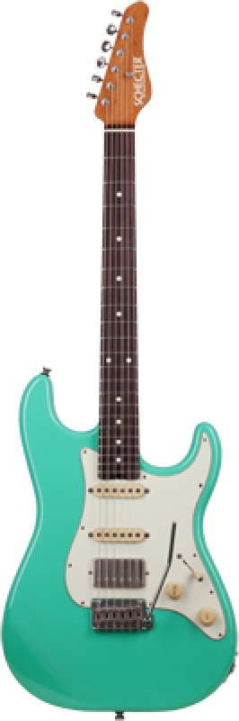 Preview: SCHECTER E-Gitarre, Traditional USA Wembley HSS, Seafoam Green