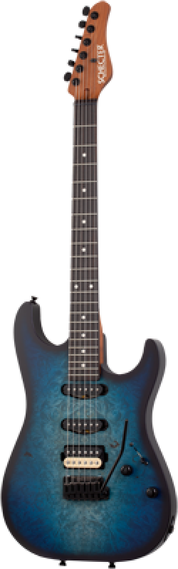 Preview: SCHECTER E-Gitarre, Sunset Custom-II USA HSS, Ocean Blue Burst Satin